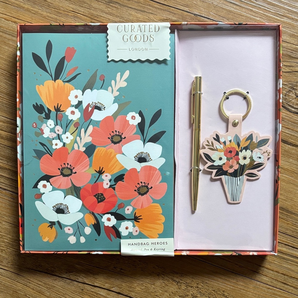 Floral Notebook & Pen Set - Multicolor